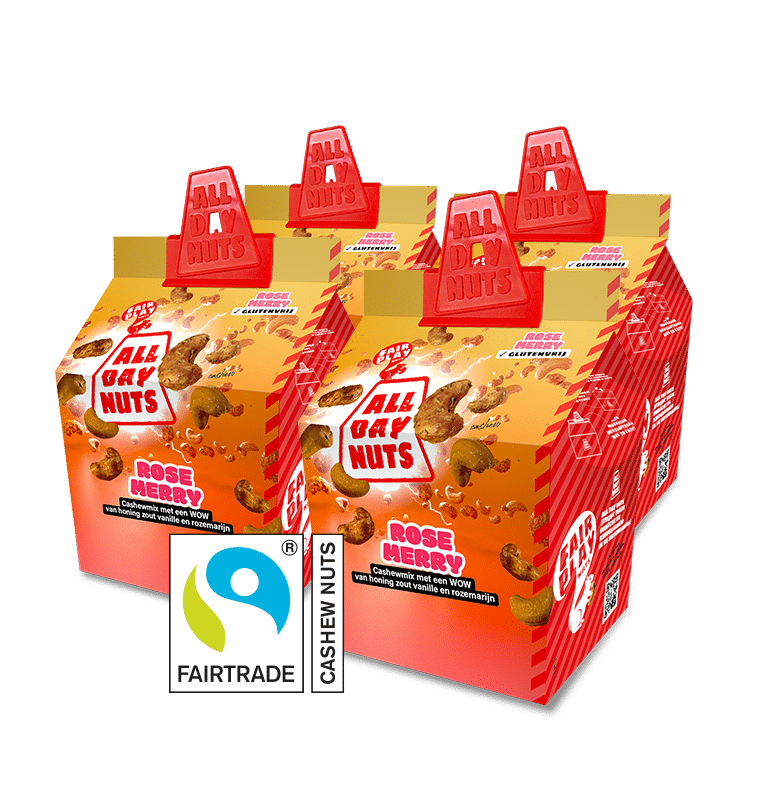 fairtrade cashewnoten met rozemarijn en honing